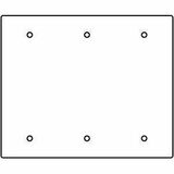 Wiremold RFB9 and RFB11 Series Blank Device Plate - 3-gang - Steel (RFB119-3SB)