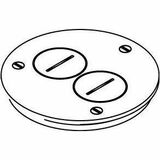 Wiremold Ratchet-Pro 881 Series Cover Plate With Two Screw Plug Openings - 1-gang - Brass -...