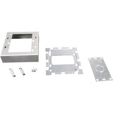 Middle Atlantic AL2047-2 Cable Management Wiremold Al2000 Shallow Switch And Receptacle Box - Receptacle Box - Aluminum (al2047-2) Al20472 786776039023