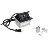 Wiremold Cord Ended deQuorum Single Flip Up Unit with USB