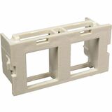 Wiremold Faceplate Module - 2 x Socket(s) - Flush Mount - Gray (CM2-U2AMP-G)