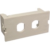 Wiremold CM 2A Dual Unloaded ST adapter Module - Ivory - 1 (CM2-U2ST)