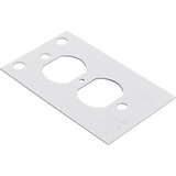 Middle Atlantic CRFB-D-4 Faceplates & Mounting Boxes Wiremold Crfb Series Center Duplex Plate - For Commercial (crfb-d-4) Crfbd4 786564076902