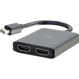 C2G 4K Mini DisplayPort to HDMI Monitor Splitter - Dual Monitor Hub - 3840 × 2160 - HDMI Out