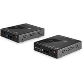StarTech.com HDMI KVM Extender over IP Network - 4K 30Hz HDMI and USB over IP LAN or Cat5e/Cat6 Ethernet (100m/330ft) - Remote KVM Console - HDMI KVM Extender over IP transmitter & receiver kit remotely controls KVM switch/console or PC from up to 330ft/100m over Cat5e/6 Ethernet network cable/IP enabled LAN - 4K UHD 30Hz /EDID Passthrough/USB2.0 HID/ Large Signage Display or Video Wall
