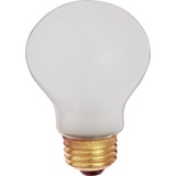 Satco 100A19 Safety Coated Incandescent Bulb - 100 W - 120 V AC - 960 lm - A19 Size - Frosted - White Light Color - E26 Base - 5000 Hour - Dimmable - Shatter Proof - 2 / Pack