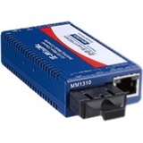 Advantech 10/100Mbps Miniature Media Converter with LFPT - 1 x Network (RJ-45) - 1 x ST Ports -...