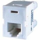 Ortronics TracJack USOC six-position RJ25C, Fog White - 1 x RJ-25 Network - Female - Fog White...