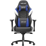 Anda Seat Assassin King AD4XL-03-BWS-PV-W02 Gaming Chair - For Gaming - Polyvinyl Chloride (PVC), Foam, Aluminum, Steel - Black, White, Blue