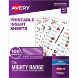 The+Mighty+Badge%26reg%3B+The+Mighty+Badge+Printable+Insert+Sheets%2C+100+Clear+Inserts%2C+Inkjet