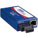 Advantech 10/100Mbps Miniature Media Converter with LFPT - 1 x Network (RJ-45) - 1 x ST Ports -...