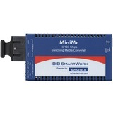 B+B SmartWorx 10/100Mbps Miniature Media Converter with LFPT - 1 x Network (RJ-45) - 1 x SC Ports -...
