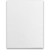 Offix White Paper Pad - Quad Ruled - Letter - 8 1/2" x 11" - White Paper - 5 / Pack