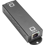 Black Box 10/100/1000BASE-T PoE+ Ethernet Repeater - 802.3at, 1-Port - New - 10/100/1000Base-T