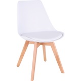 Lorell Curved Modern Shell Guest Chair