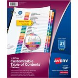 AVE11831 - Avery&reg; Ready Index 31 Tab Dividers, Custom...