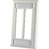 Ortronics Tracjack Faceplate, Six-Port (Single Gang), Plastic - 6 x Total Number of Socket(s) -...