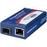 B+B SmartWorx 10/100/1000Mbps Miniature Media Converter with LFPT - 1 x Network (RJ-45) - Gigabit...