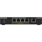 Netgear 300 GS305PP Ethernet Switch - 5 Ports - 2 Layer Supported - Twisted Pair - Desktop, Wall Mountable - 3 Year Limited Warranty