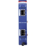 B+B SmartWorx Slide-In Modular Media Converter 10Gbps SFP+ and XFP Fiber Series - Single-mode,...