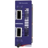 B+B SmartWorx Slide-In Modular Media Converter 10Gbps SFP+ and XFP Fiber Series - Single-mode,...