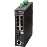 Omnitron Systems RuggedNet Managed Ruggedized Industrial Gigabit, SM SC SF, RJ-45, Ethernet Fiber Switch