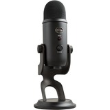 Blue Yeti Wired Condenser Microphone - Stereo - 20 Hz to 20 kHz - Cardioid, Bi-directional, Omni-directional - Desktop, Stand Mountable, Side-address - USB