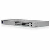 Ubiquiti USW-24-POE Ethernet Switch - 24 Ports - Manageable - 2 Layer Supported - Modular - 2 SFP Slots - Optical Fiber, Twisted Pair - 1U High - Rack-mountable, Desktop - 1 Year Limited Warranty