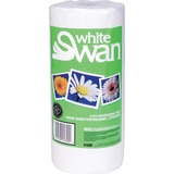 White Swan Paper Towels - 2 Ply - 8.6" x 10.9" - White - Paper - 90 - 1 / Roll