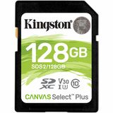 Kingston Canvas Select Plus Class 10/UHS-I (U3) V30 SDXC - 100 MB/s Read - 85 MB/s Write