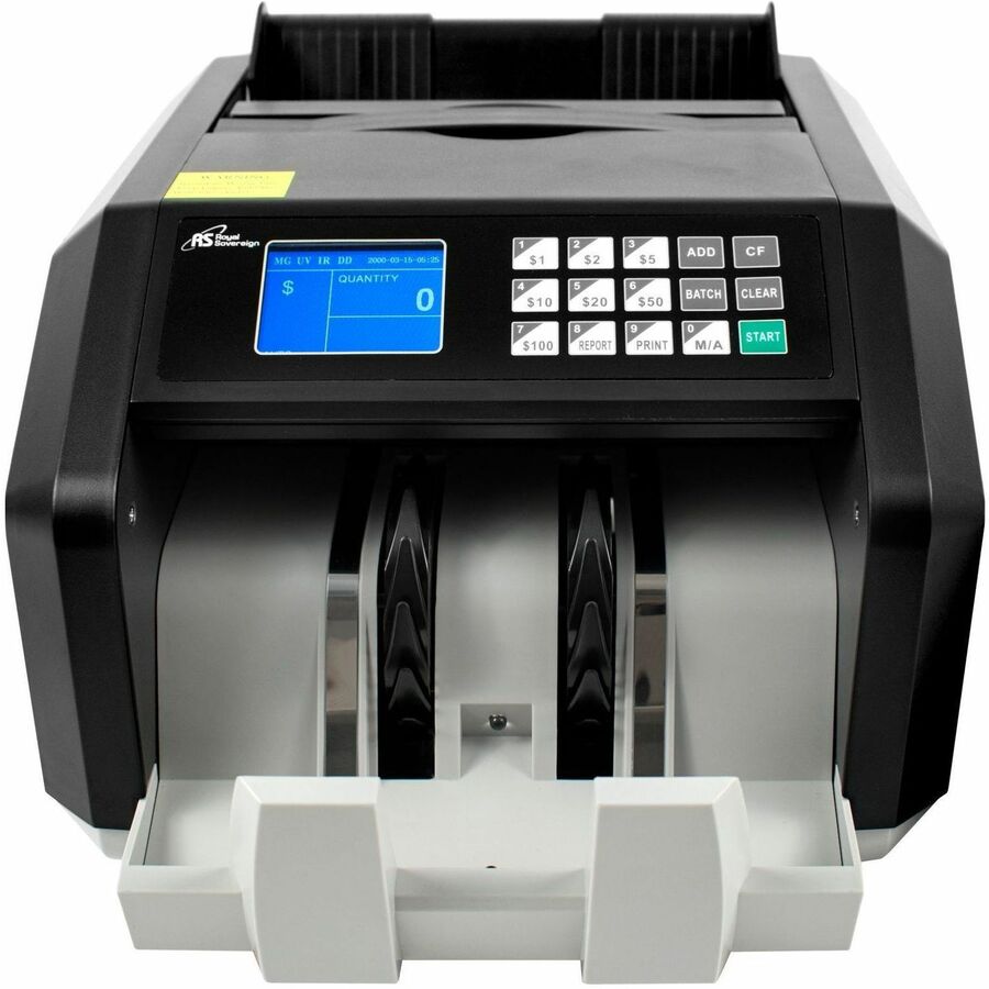 Royal Sovereign RBC-ES240-CA Banknote Counter - 200 Bill Capacity - Counts @ 1400 bills/min