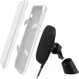 Moshi SnapTo Magnetic Car Mount with Wireless Charging - Black