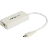 StarTech.com+USB+C+to+Gigabit+Ethernet+Adapter+with+USB+A+Port+-+White+1Gbps+NIC+USB+3.0%2F3.1+Type+C+to+RJ45+Port%2FLAN+Network+Adapter+TB3
