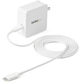 StarTech.com USB C Wall Charger - 60W PD 1m cable - Portable Travel USB Type C Fast Charge Universal Laptop Adapter - USB IF/ETL Certified - 60 Watt PD Universal USB-C laptop AC wall charger w/ 6ft cable - Compact USB Type C portable fast charge power del