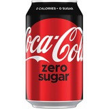Coke Zero Sugar Soft Drink - Ready-to-Drink Diet - 355 mL - 24 / Box / Can