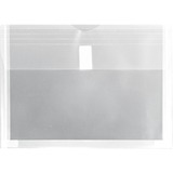 Winnable Standard Poly Envelope - Document - 11 4/5" Width x 8 3/4" Length - Hook & Loop - 1 Each - Clear