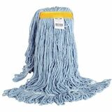 Globe Synthetic Looped End Wet Mop Narrow Band Blue 24oz