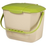 Globe Organics Countertop Bin 2 Gallon - 7.99 L Capacity - Long Lasting, Ergonomic Handle, Removable Lid, Easy to Clean - 9.3" Height x 8.5" Width - High-density Polyethylene (HDPE) - Multi - 1 Each