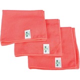 Globe 16"x16" Microfiber Cloth 240GSM Red