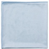 Globe 14""x14"" Glass/Mirror Microfiber Cloth Blue - 14" (355.60 mm) Length x 14" (355.60 mm) Width - 10 / Pack - Blue