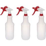 Globe Sprayer Set 3 Pack Red - 24oz Bottle with Graduations - Suitable For Residential, Office, Industrial - Leak Proof, Adjustable Nozzle - 3" (76.20 mm) Height x 10" (254 mm) Width - 3 Pack