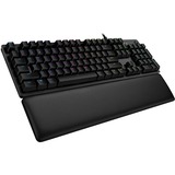 Logitech G513 CARBON LIGHTSYNC RGB Mechanical Gaming Keyboard with GX Brown switches (Tactile) - Cable Connectivity - USB 2.0 Type A Interface - English - Windows - Mechanical Keyswitch - Carbon