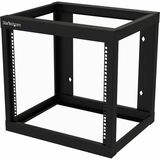 StarTech.com 9U 19" Wall Mount Network Rack - 17" Deep Open Frame for Server Room AV/Data/Patch Panel/IT/Computer Equipment w/Cage Nuts - 9U 19in wall mount network rack w/19in mounting depth is EIA/ECA-310 compatible - Open frame 2 Post Server Rm AV/IT rack facilitates unobstructed airflow & supports 175lbs - w/ 24 M6 screws/cage nuts& hook & loop Lifetime warranty & 24hr tech support