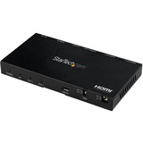 StarTech 2-Port HDMI Splitter (1x2), 4K 60Hz UHD HDMI 2.0 Audio Video Splitter w/ Scaler and Audio Extractor, EDID Copy, TV/Projector