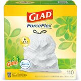 CLO79114 - Glad ForceFlex Tall Kitchen Drawstring Tras...