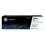 HP 206X Original High Yield Laser Toner Cartridge - Cyan - 1 Each - 2450 Pages