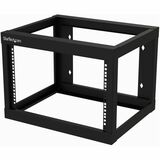 StarTech.com 6U 19" Wall Mount Network Rack - 19" Deep Open Frame for Server Room AV/Data/Patch Panel/IT/Computer Equipment w/Cage Nuts - 6U 19in wall mount network rack w/19in mounting depth is EIA/ECA-310 compatible - Open frame 2 Post Server Rm AV/IT rack facilitates unobstructed airflow & supports 175lbs - w/ 24 M6 screws/cage nuts& hook & loop Lifetime warranty & 24hr tech support