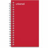 Universal+Wirebound+Memo+Book%2C+Narrow+Rule%2C+Red+Cover%2C+%2850%29+5+x+3+Sheets%2C+12%2FPack