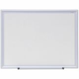 Universal+Deluxe+Melamine+Dry+Erase+Board%2C+24%22+x+18%22+%2C+White+Surface%2C+Satin+Aluminum+Frame