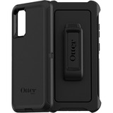 OtterBox Defender Carrying Case (Holster) Samsung Galaxy S20 Smartphone - Black - Drop Resistant, Dirt Resistant Port, Scrape Resistant, Bump Resistant, Dust Resistant Port, Lint Resistant Port, Dust Resistant - Belt Clip - 1 Each